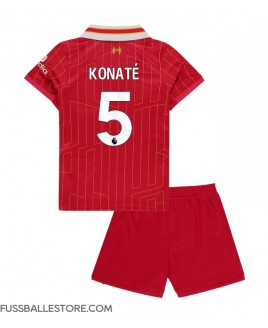 Günstige Liverpool Ibrahima Konate #5 Heimtrikotsatz Kinder 2024-25 Kurzarm (+ Kurze Hosen)